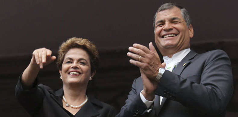 dilma-correa-equador-Brasil-golpe-impeachment