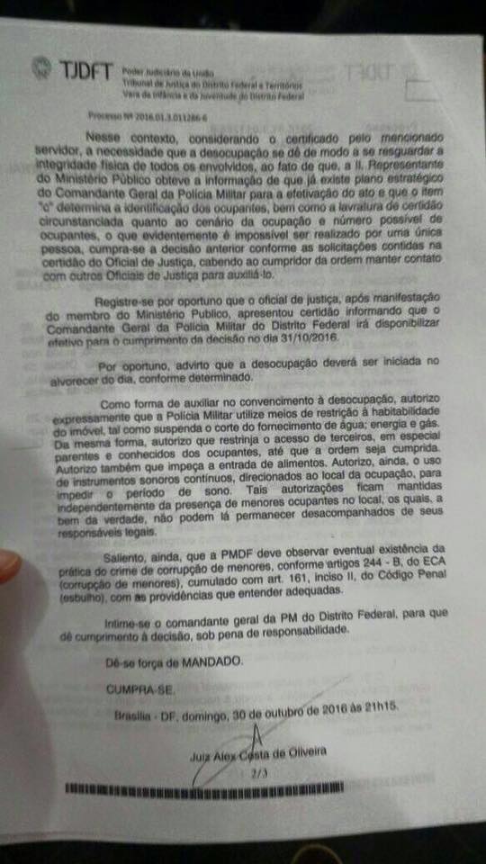 juiz autoriza tortura estudantes df