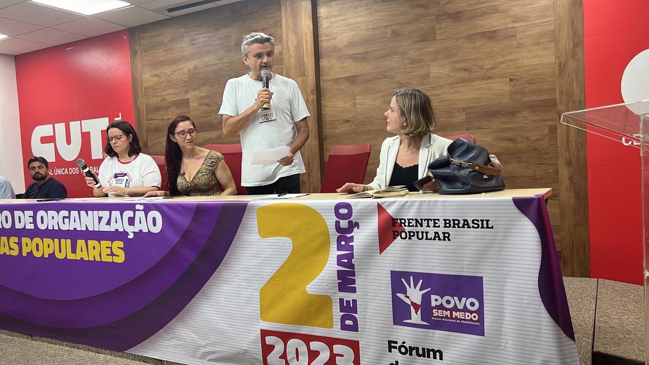 Rogério de Carvalho Nunes fala em encontro de organização das lutas populares