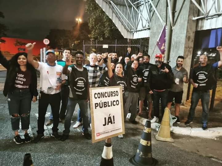 Trabalhadores Metroviários protestam contra falta de respostas do governador Tarcísio