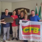 CTB realiza entrega de computador ao SINDICOM Taquara-RS